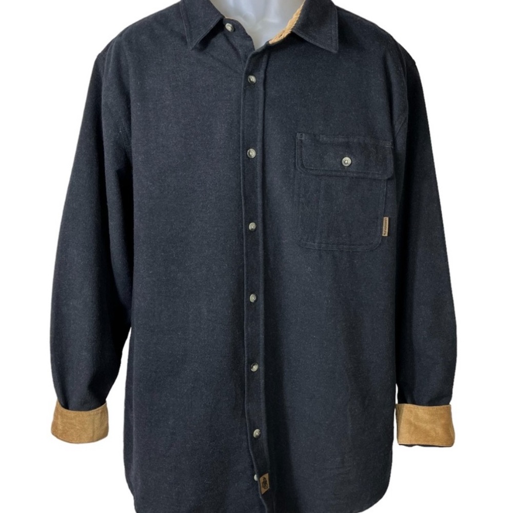 Legendary Whitetails Flannel The Original Buck Camp Black Heather Mens XL 6464